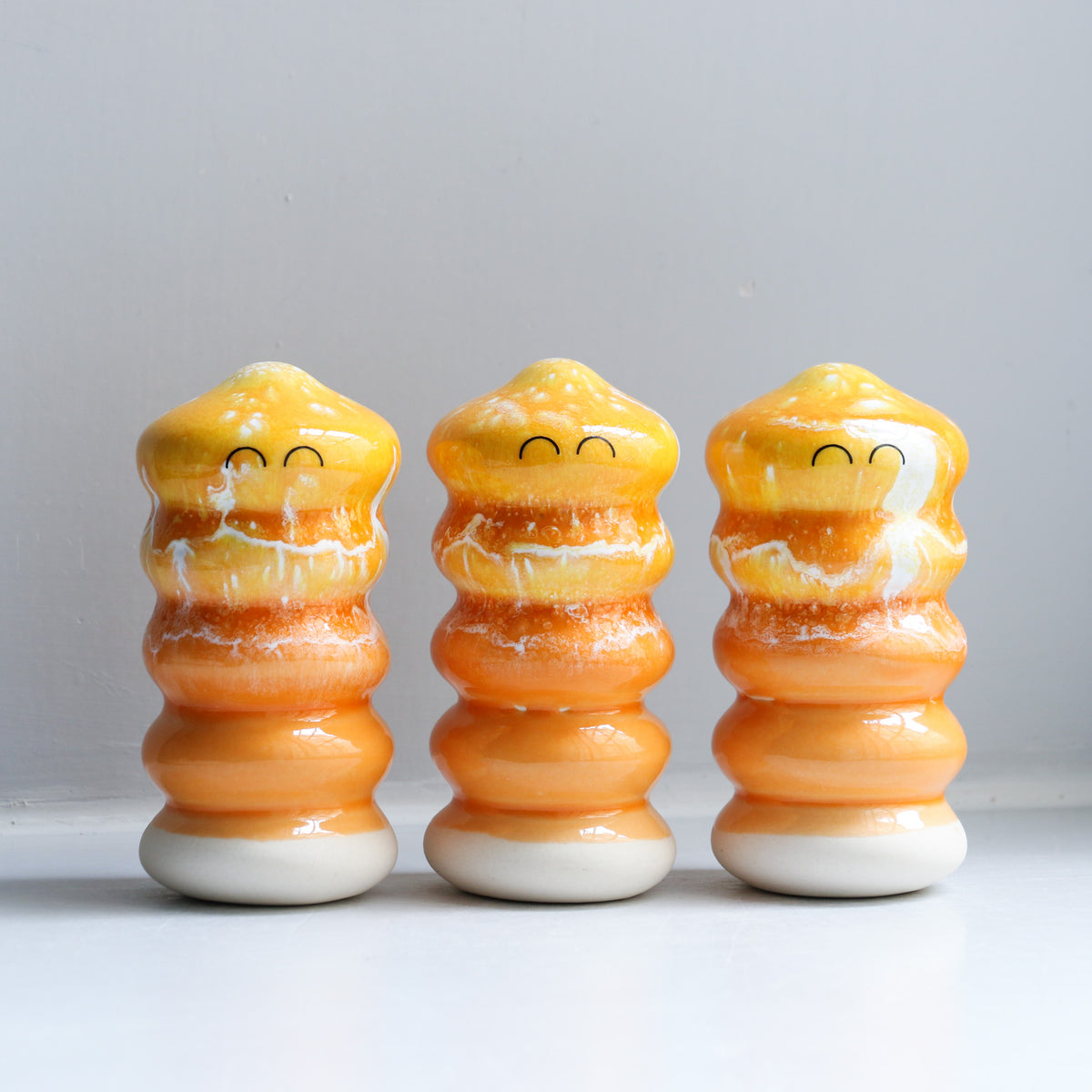 STUDIO ARHOJ FAMILIAカボチャ型ガラス置物 オレンジ Figurines – Tagged