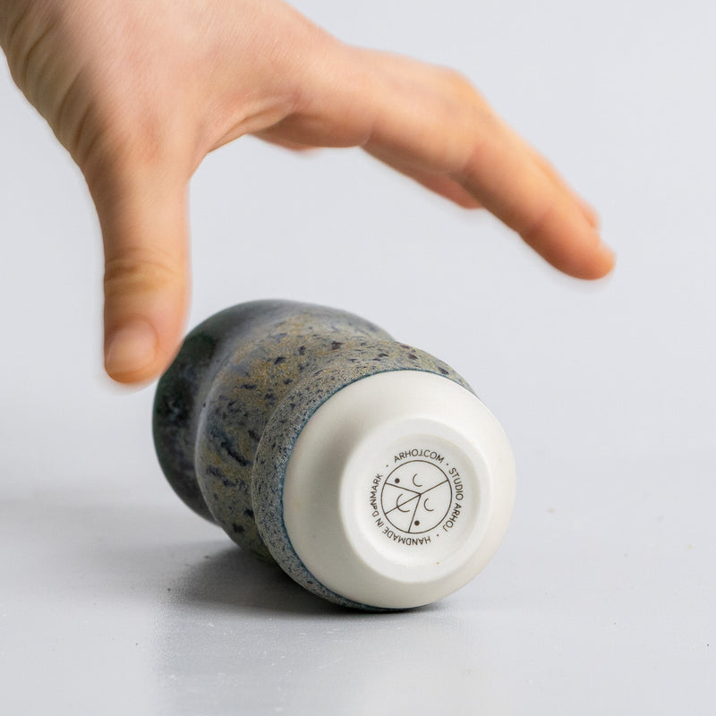 hana Hana Vase - Small - Wave - Spotted Serpentine – Studio Arhoj Store
