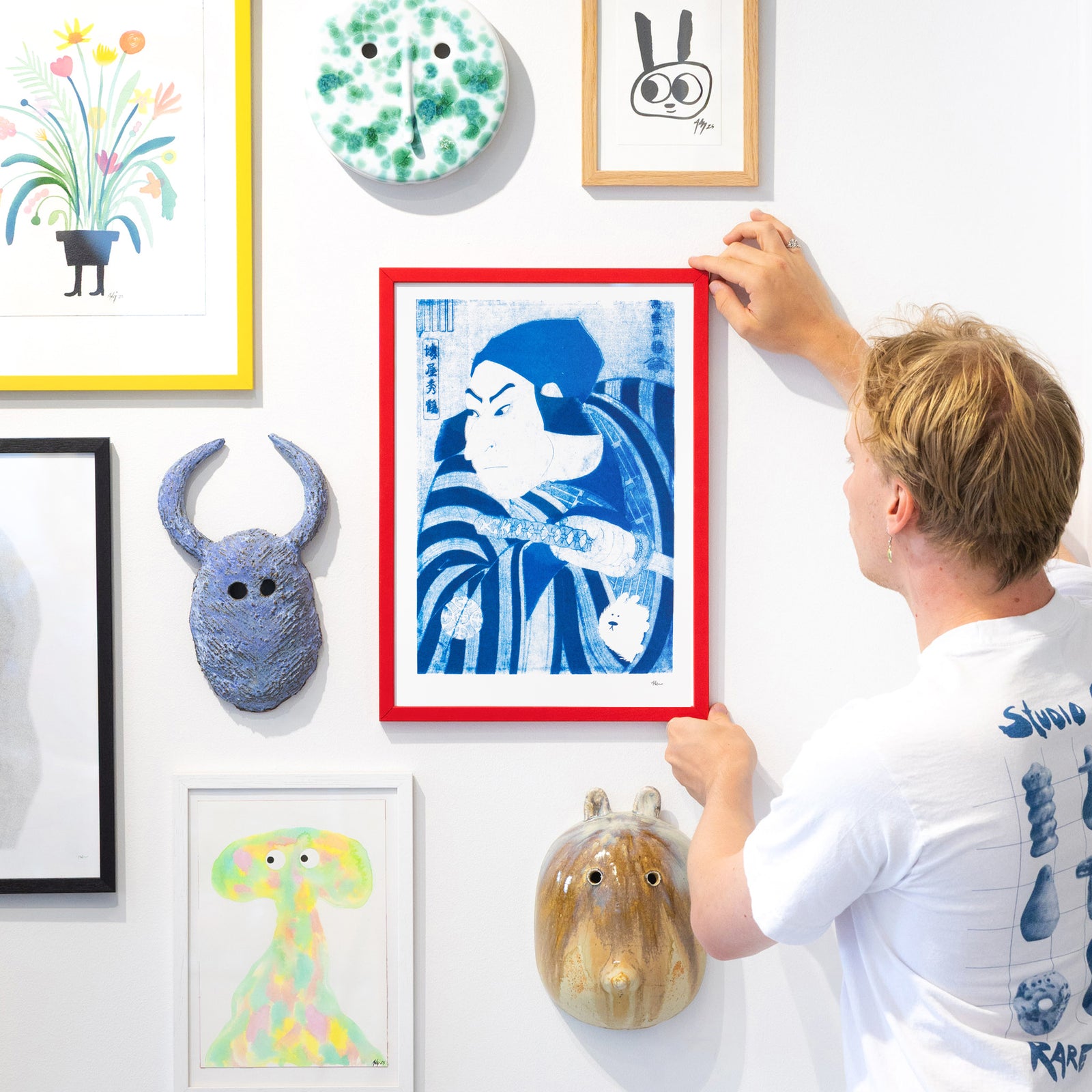Riso Works - Samurai & Pet Blue – Studio Arhoj Store