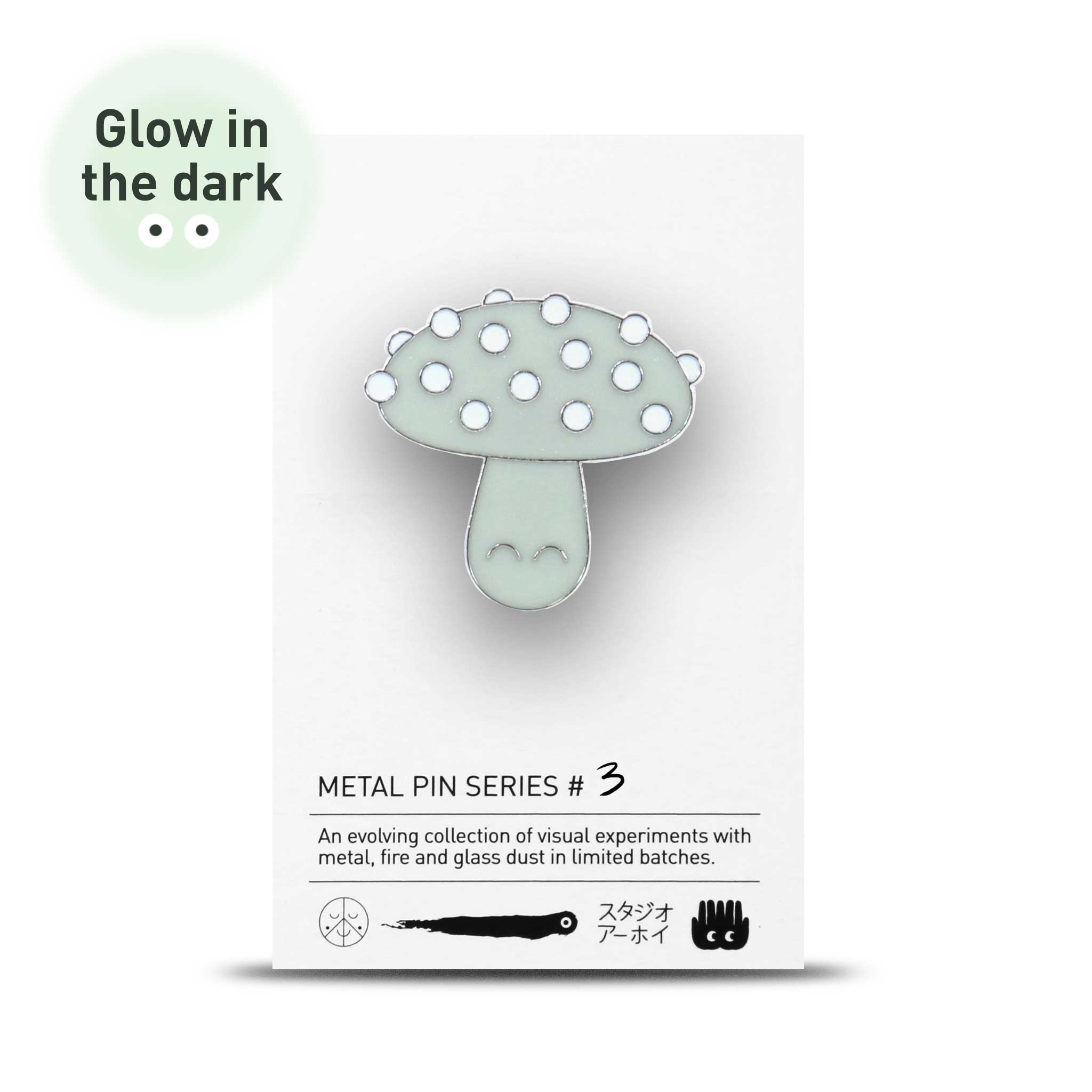 Metal Pin: Series #3 - Glow Shroom – Studio Arhoj Store