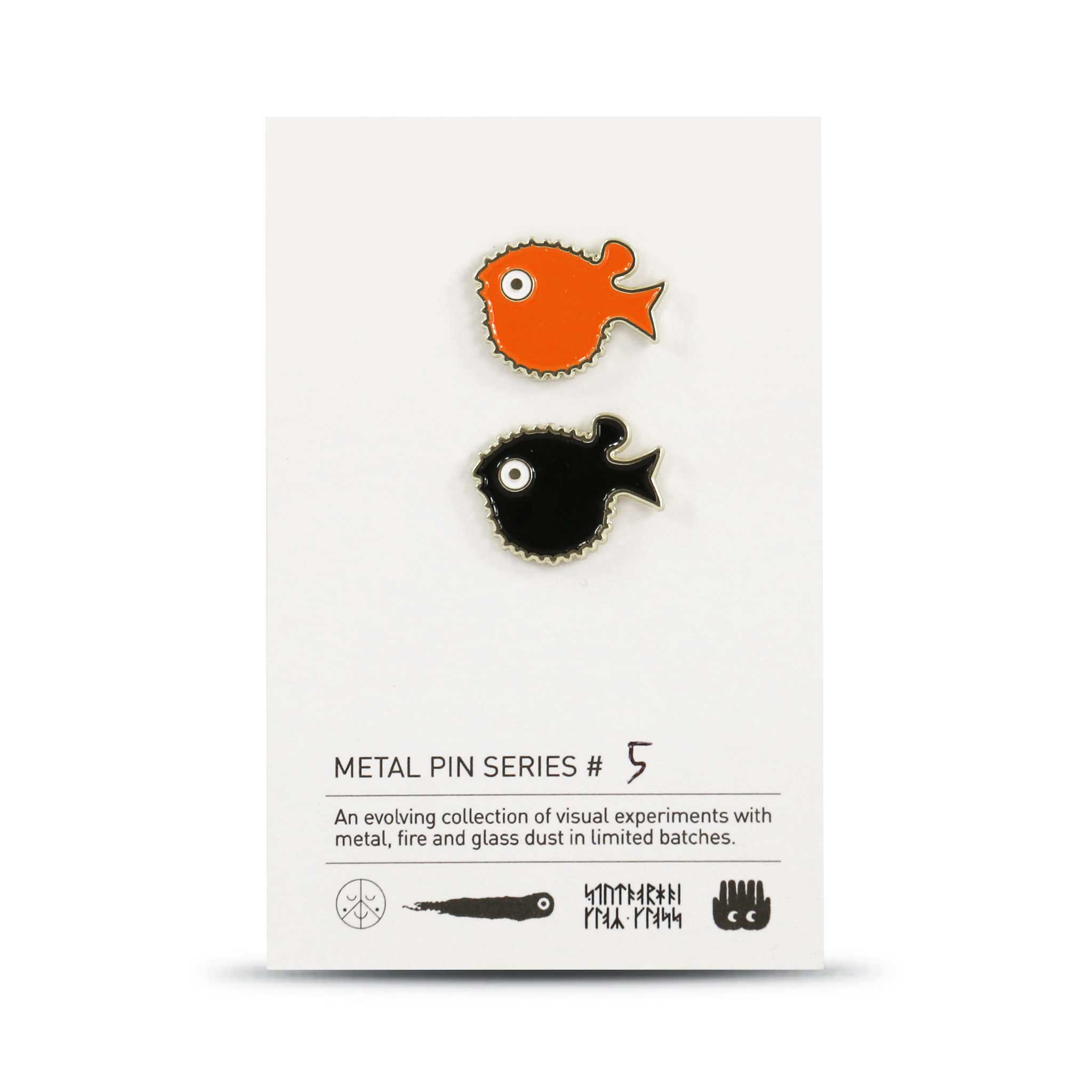 Metal Pin: Series #5 - Puffer Fish – Studio Arhoj Store